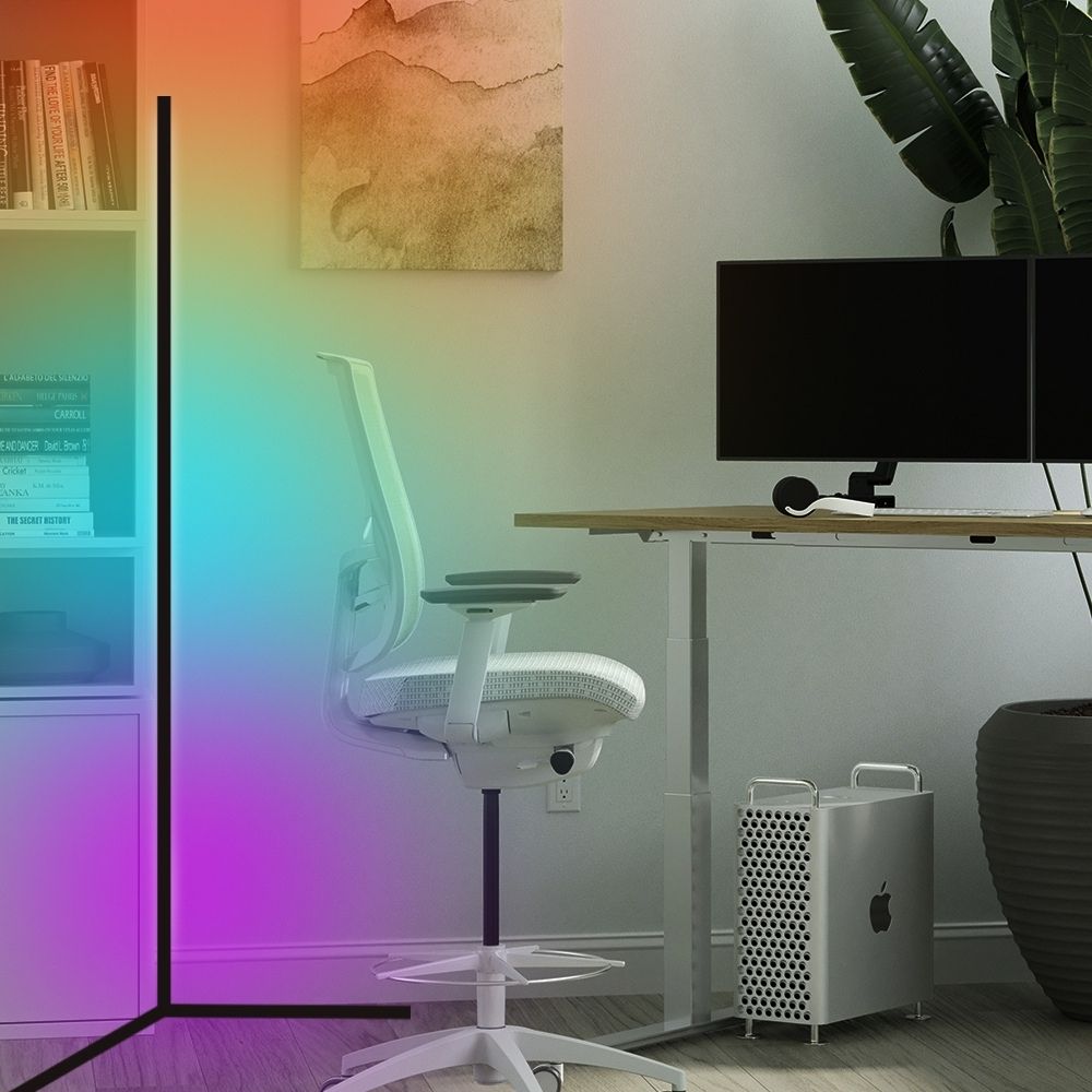 rgb floor lamp changing color