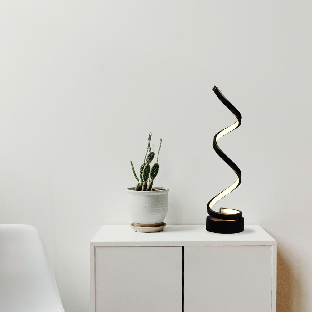 Elegant Spiral Table Lamp by Inoleds